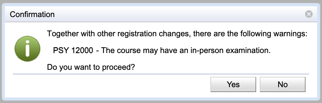 Standard Scheduling Disclaimers