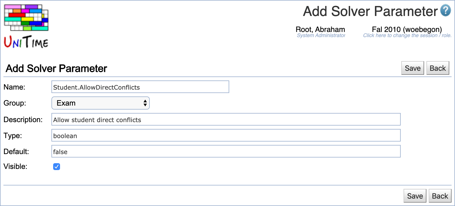 Disable Student Conflicts