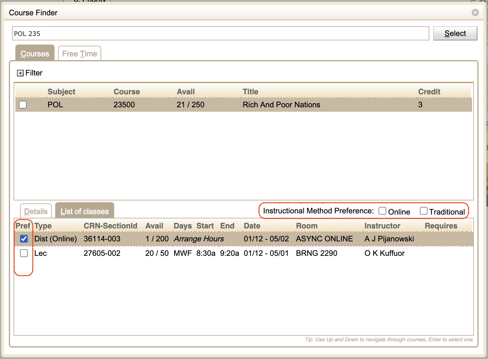 Student Scheduling Assistant