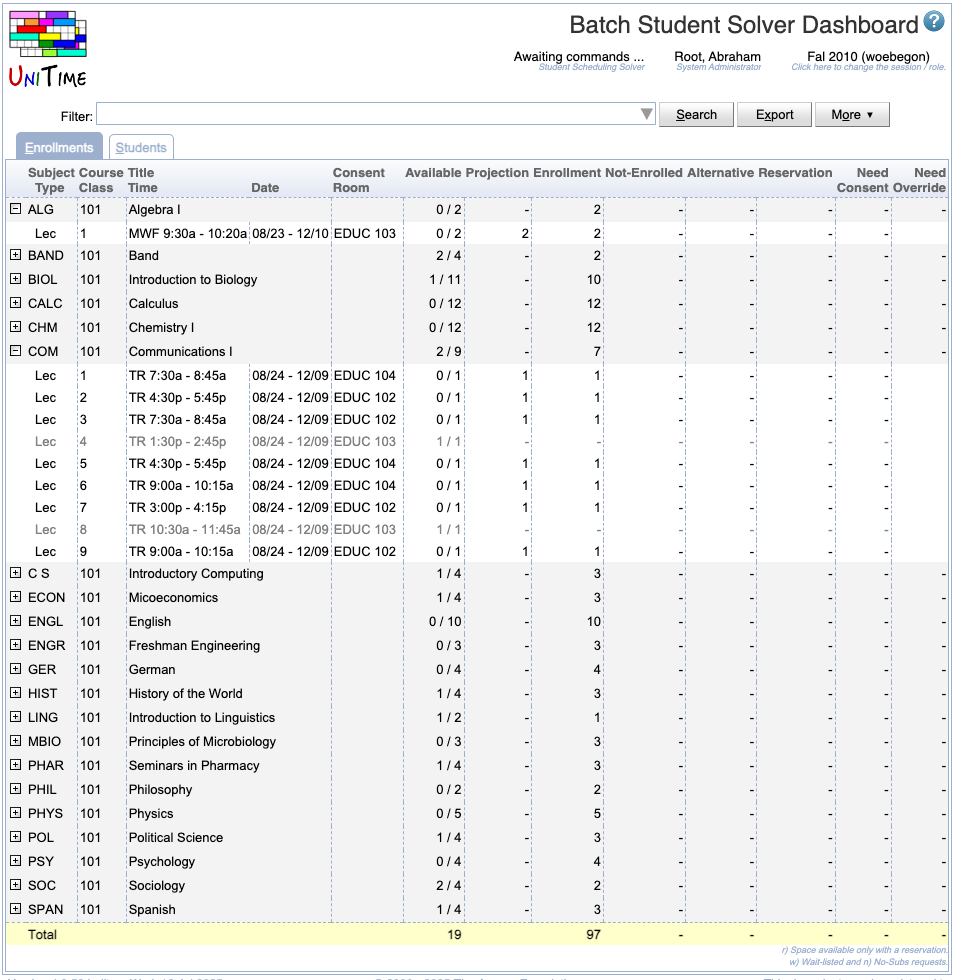 Batch Student Solver Dashboard