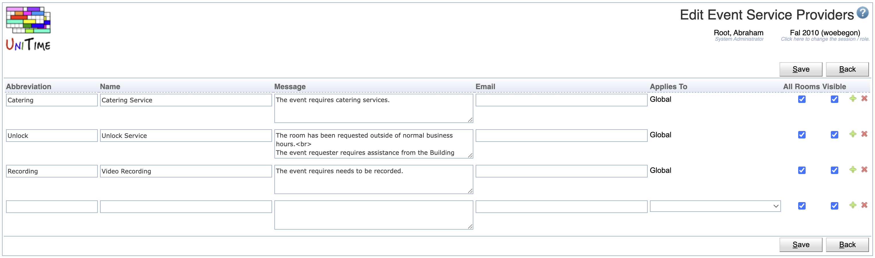 Event Service Providers