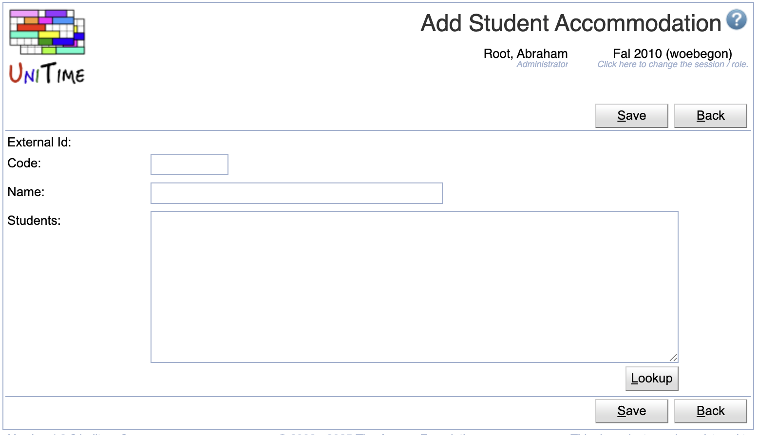 Student Accommodations