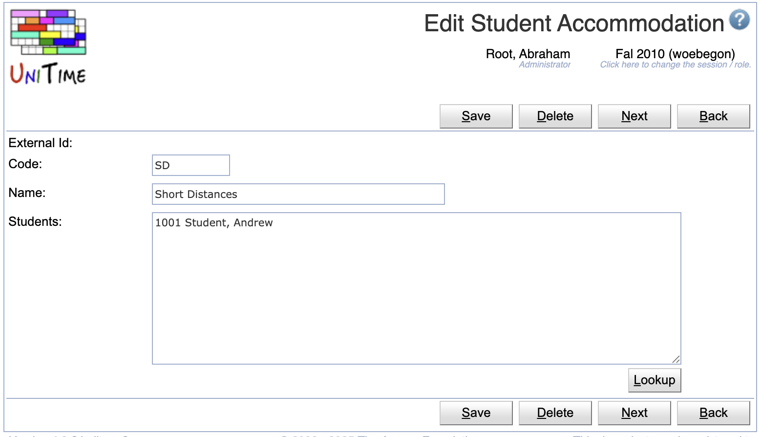 Student Accommodations