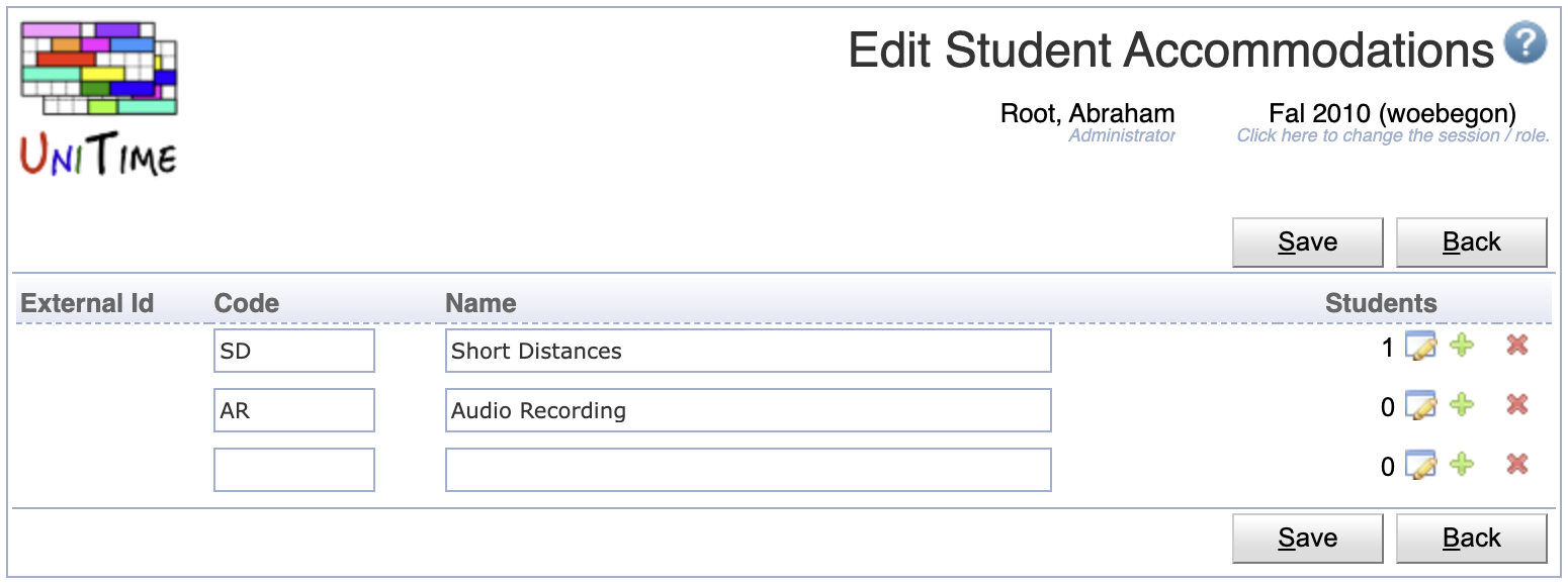 Student Accommodations