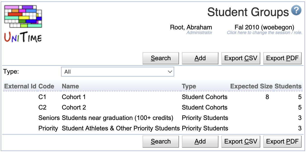 Student Groups