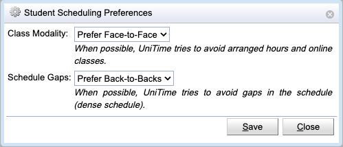 Student Scheduling Assistant