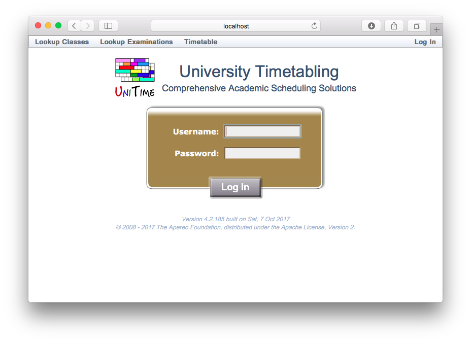 Setting up UniTime on Mac