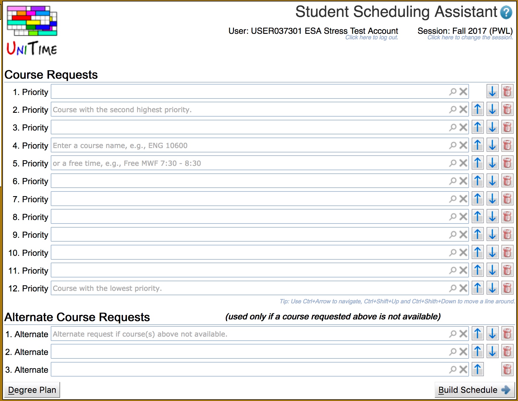 Student Scheduling Assistant