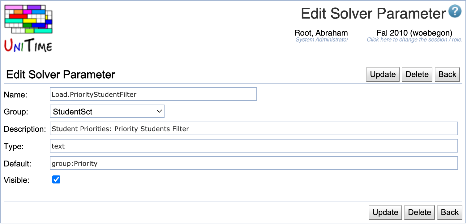 Priority Student Group